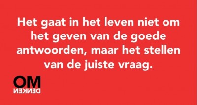 De waarom vraag stellen...