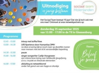 Met recht te vieren.... 10 jaar sociaal team Molenlanden.