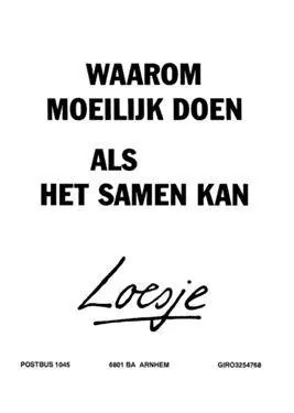 ‘Wij’ en ‘zij’ of samen; waar gaan we voor?